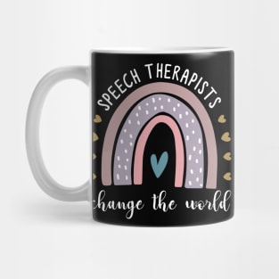 Teacher Speech Therapist Change the World Mug